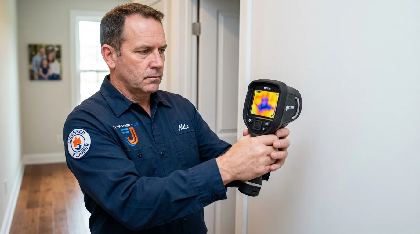 Thermal imaging leak detection by Johns Plumbing LLC in Eureka Springs
